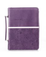 Purple LuxLeather Bible Case (fits 6.7" x 9.6" Bible)
