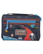 Strong and Courageous Blue Space Bible Case (fits Young Scholar Bible)