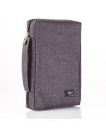 Charcoal Gray Canvas Bible Case (fits Young Scholar Bible)