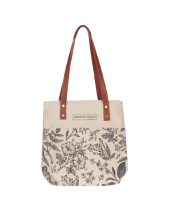 Amazing Grace Floral Tote Bag