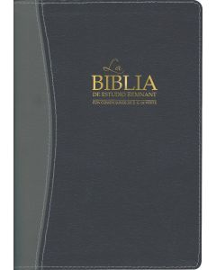 La Biblia De Estudio Remnant Piel Regenerada Azul/Gris RVR60 - Spanish Remnant Study Bible Bonded Leather Blue/Gray