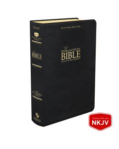 Platinum Remnant Study Bible NKJV (Genuine Top-grain Leather Black)