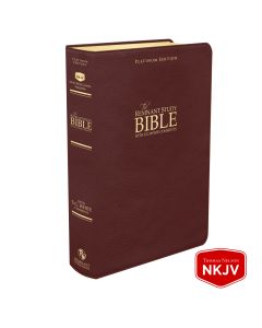Platinum Remnant Study Bible NKJV (Genuine Top-grain Leather Maroon)
