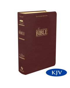 Platinum Remnant Study Bible KJV (Genuine Top-grain Leather Maroon) King James Version **THUMB INDEX ONLY**