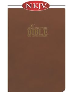 Remnant Study Bible NKJV (Genuine Top-grain Leather BROWN)