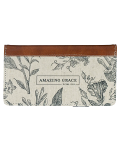 Amazing Grace Floral Checkbook Wallet