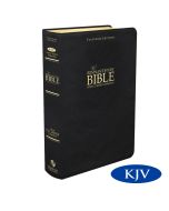 Platinum Remnant Study Bible KJV - LARGE Print with Thumb Index (Genuine Top-grain Leather Black)